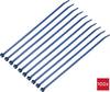 TRU COMPONENTS TC-12533352 Kábelkötöző 250 mm 4.8 mm Kék Fém detektálható 100 db
