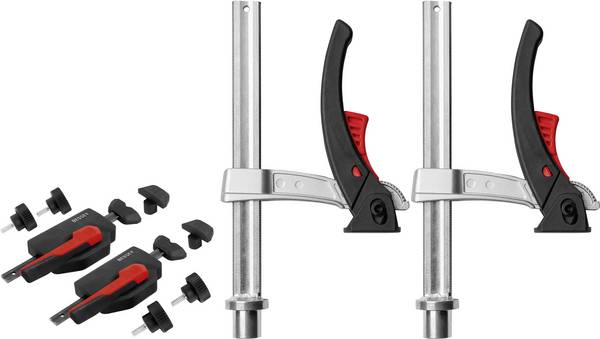 <br>  Bessey<br>  MFT-A<br>  Szorítófogó készlet<br>  Szorítási szélesség (max.):150 mm<br>  <br>  Visszavonás:80 mm<br>