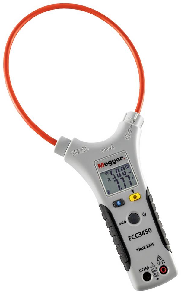 Megger FCC3450 Lakatfogó  digitális táskával CAT III 1000 V, CAT IV 600 V Kijelző (digitek): 10000