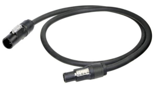 Neutrik 1027573 Csatlakozókábel Áram  Fekete 10 m