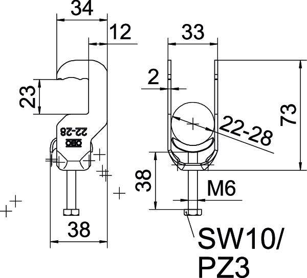 OBO Bettermann 1158353 Kengyelbilincs 1 db