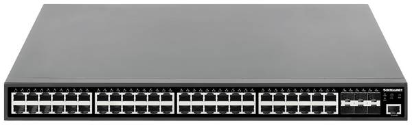 Intellinet 54-Port L2+ Fully Managed PoE+ 19"-os hálózati switch 10 / 100 / 1000 MBit/s IEEE802.3af (15.4 W), IEEE802.3at (30 W)
