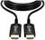 Egy fekete HDMI-kábel két csatlakozóval, amelyeken egyenként a 'LINDY' logó szerepel. Alkalmas audio- és videoeszközök összekapcsolására.