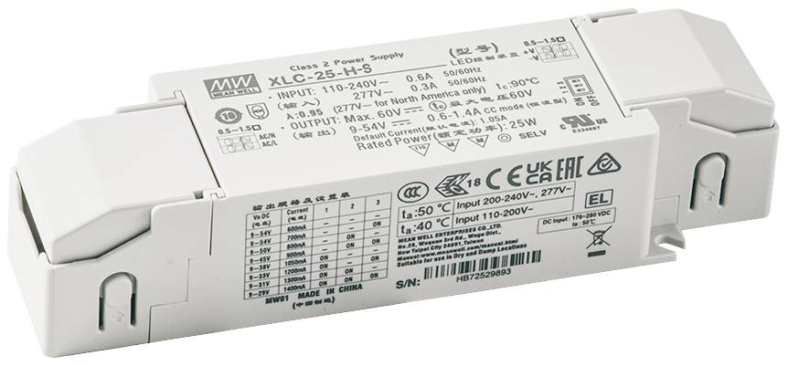 MEAN WELL XLC-25-H-BSN LED meghajtó 25.0 W 0.3 - 1.1 A 9 - 54 V 1 db