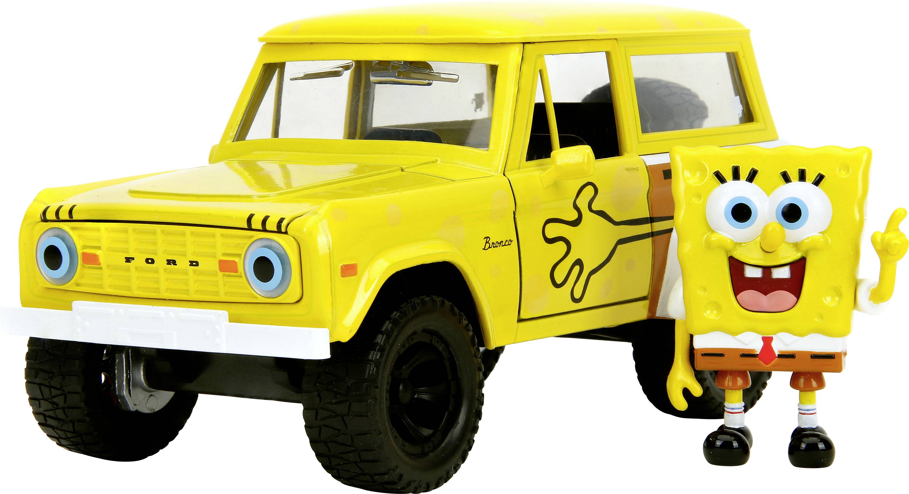 JADA TOYS Személygépkocsi modell Ford Spongya Bob 1973-as Ford Bronco Kész modell Személygépkocsi modell
