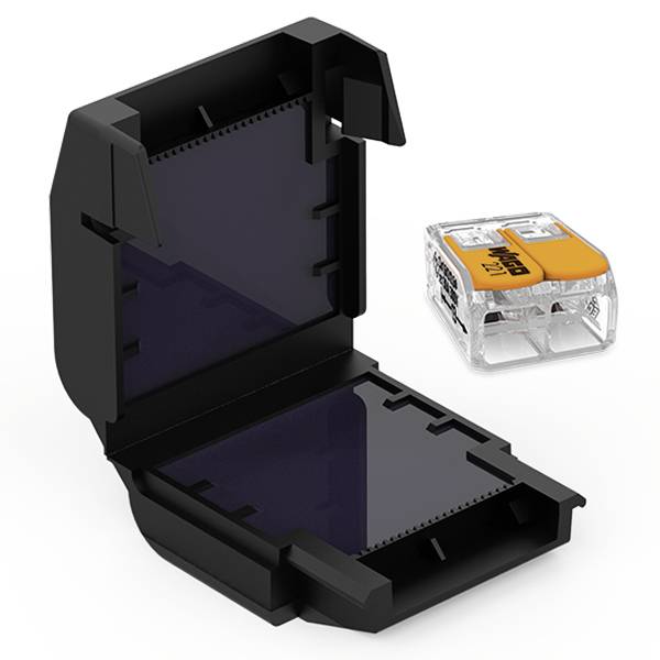 CellPack 410356 EASY-PROTECT/412 Gélbox összekötő kapocshoz hajlékony: 0.5-6 mm² merev: 0.5-6 mm²  1 db Fekete darab