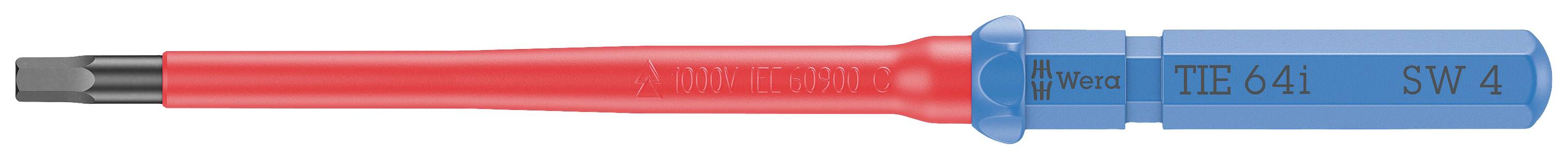 Wera Kraftform Kompakt VDE 64 i 4,0 x 157 mm TIE Villanyszerelő Belső hatlap Cserélhető penge 4.0 mm