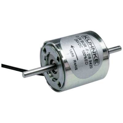'Kuhnke Elektromágnes', hengeres mágnes acél tengellyel, nyomtatott műszaki specifikációkkal, ipari alkalmazásokra alkalmas.