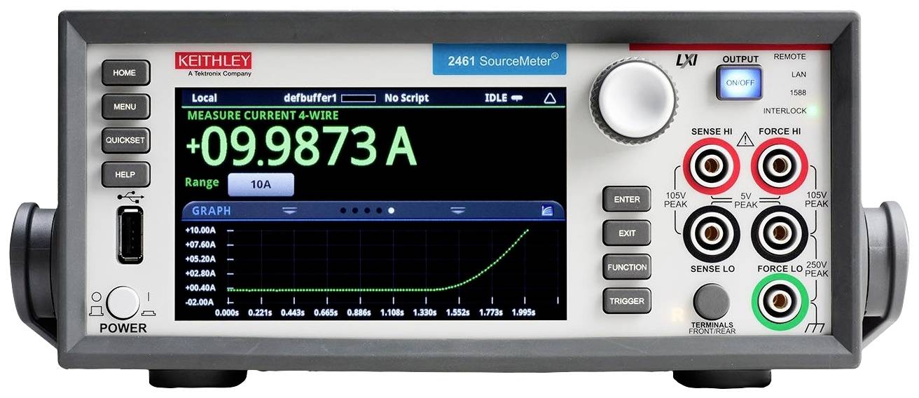 Tektronix 2461 Labortápegység, szabályozható 100 V (max.) 7 A (max.) 100 W GPIB, USB Programozható