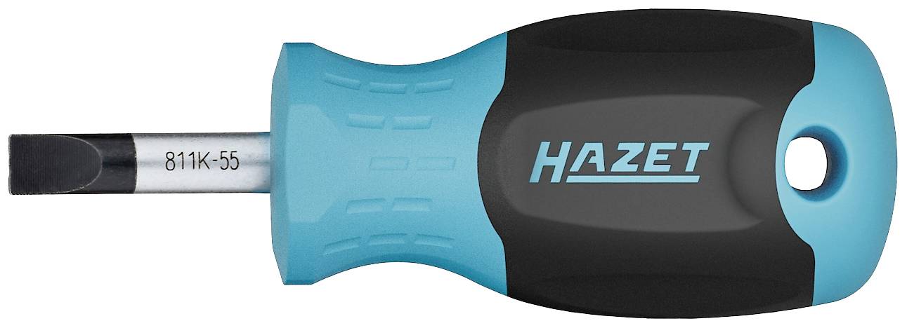 Hazet 811K-55 Műhely Egyenes pengéjű csavarhúzó Pengeszélesség: 5.5 mm