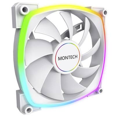 MONTECH Montech AX140 PWM ARGB Lüfter - 140mm, weiß Számítógépház ventilátor Fehér (Sz x Ma x Mé) 140 x 140 x 25 mm