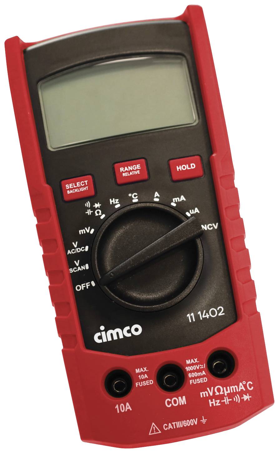 Cimco 310 TRMS Kézi multiméter digitális CAT IV 600 V