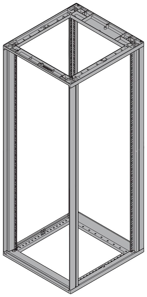 nVent SCHROFF Varistar CP Hálózati szekrény rendszerváz (Sz x Ma x Mé) 1000 x 1567 x 1000 mm 20 ME Fekete/szürke