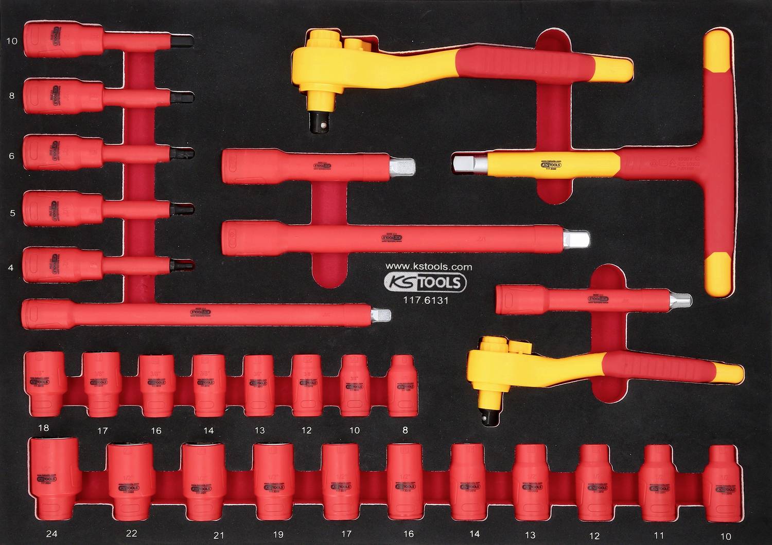 KS Tools 117.6131 Dugókulcs készlet 117.6131