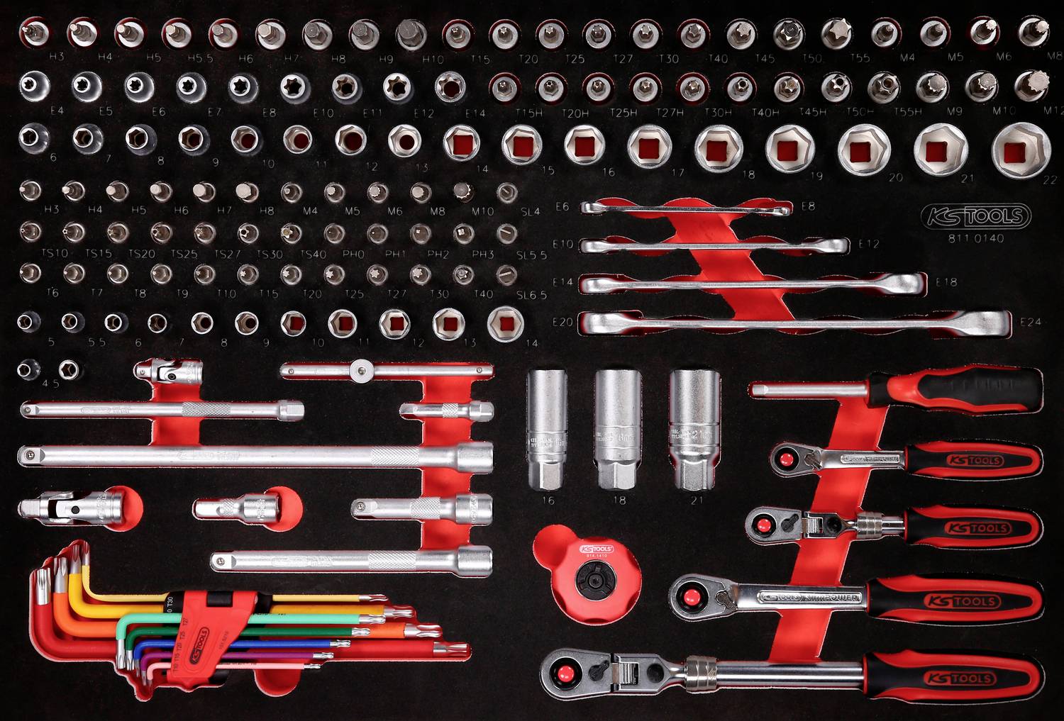 KS Tools 811.0140 Dugókulcs készlet 811.0140