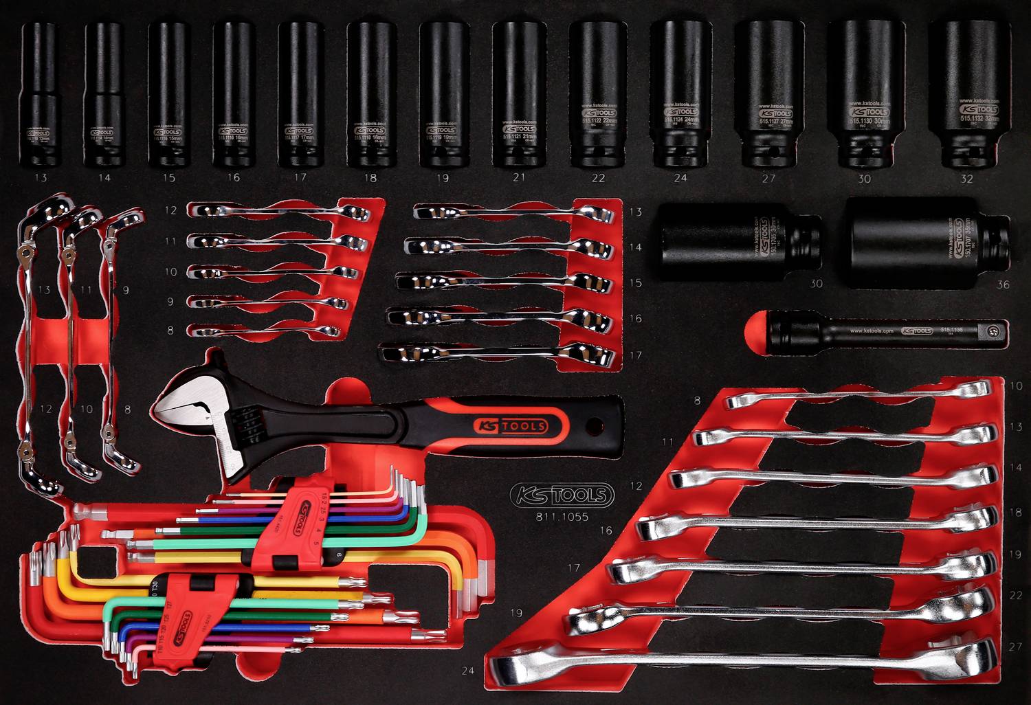KS Tools 811.1055 Dugókulcs készlet 811.1055
