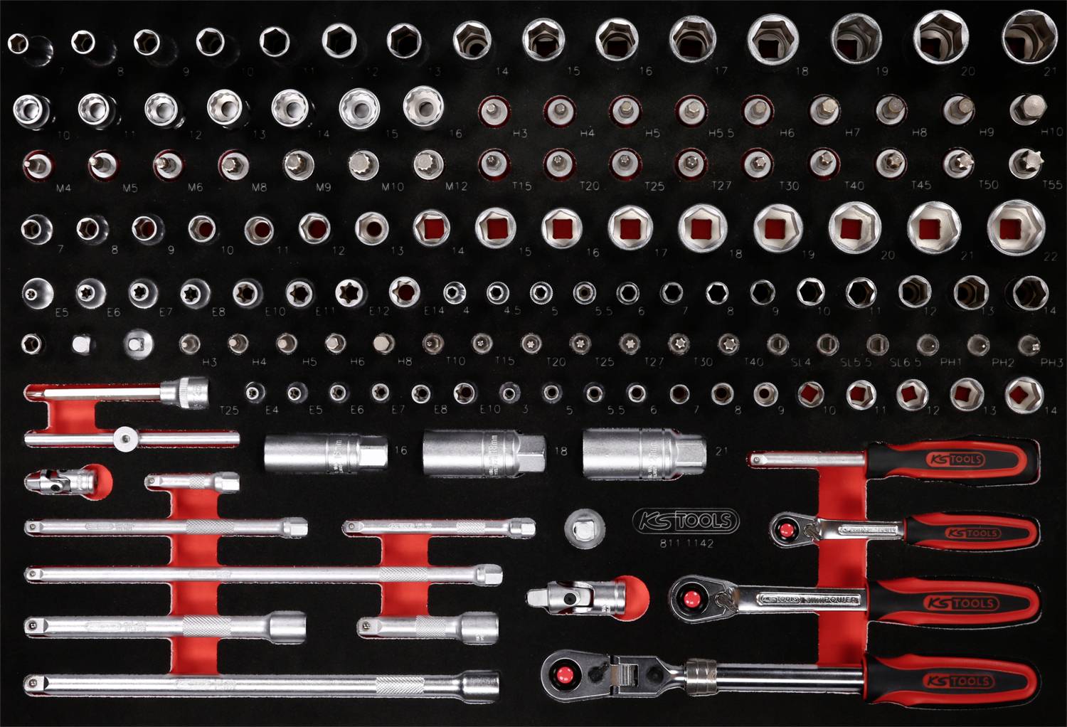 KS Tools 811.1142 Dugókulcs készlet 811.1142