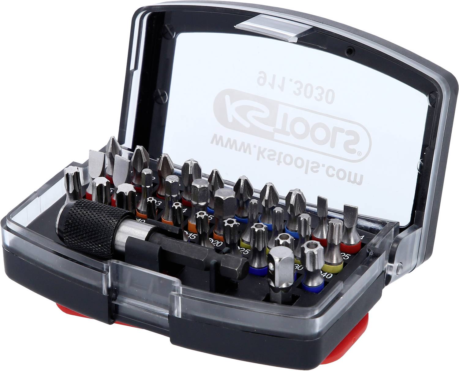 KS Tools 911.3030 911.3030 Bit készlet 1/4 (6.3 mm) Bit tartóval