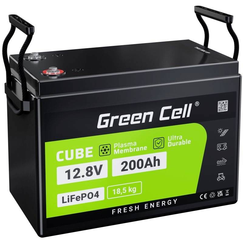 Green Cell GC-CAV04S Speciális akku LiFePo tömb LiFePO 4 12.8 V 200 Ah 1 db