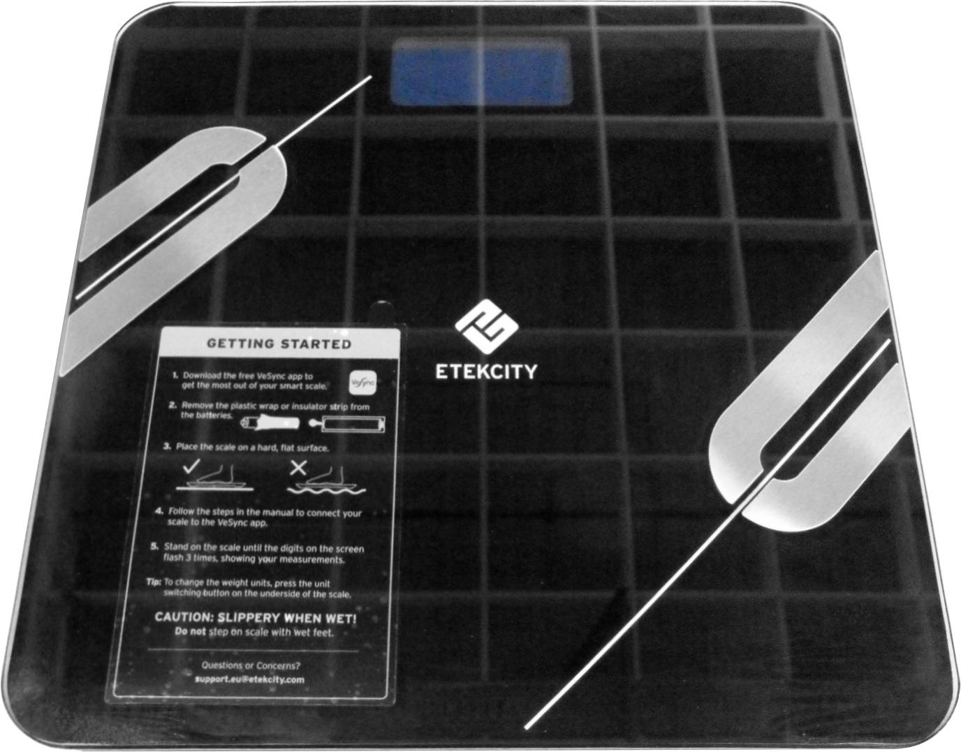 Etekcity Személymérleg digitális Mérési tartomány (max.)=180 kg Fekete