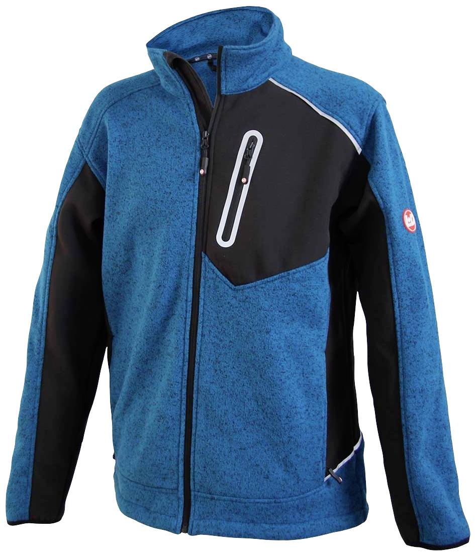 Leipold Doehle 4289-40-XXXL SKARA kardigán benzin/fekete foltos, poliészter és softshell színben, újrahasznosított anyagból, XXXL méret Ruhaméret: XXXL Olaj,