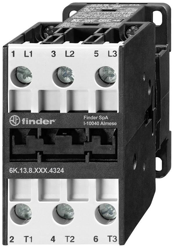 Finder 6K.13.8.230.4374 Ipari relé  3 záró 37 kW 230 V/AC 74 A  Alkalmas a következő márkához (relé): Finder darab 1 db