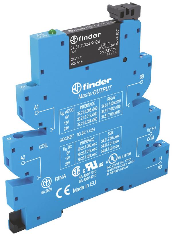 Finder 39.20.7.012.9024 Csatoló relé 1 db