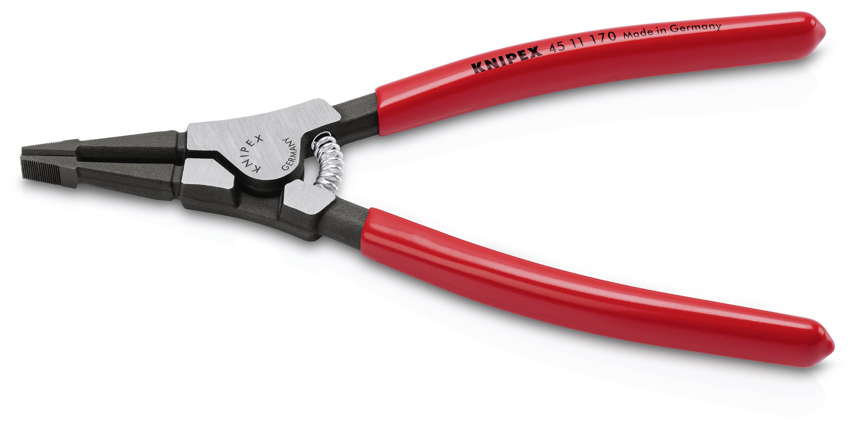 Fekete nyéllel és 'KNIPEX' logóval ellátott piros fogók. Eszközök megfogáshoz és hajlításhoz. Származási hely: Németország.