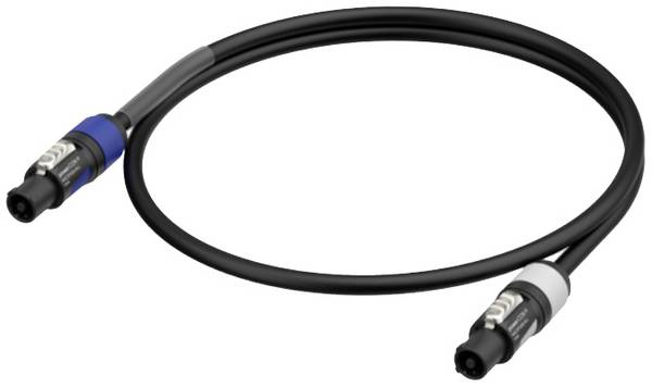 Neutrik 1036403 Csatlakozókábel Áram  Fekete 10 m