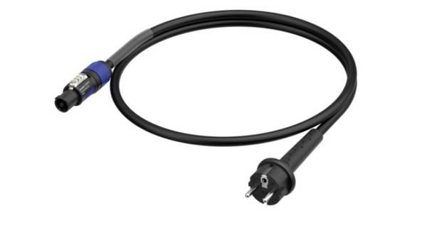 Neutrik 1036411 Csatlakozókábel Áram  Fekete 3 m