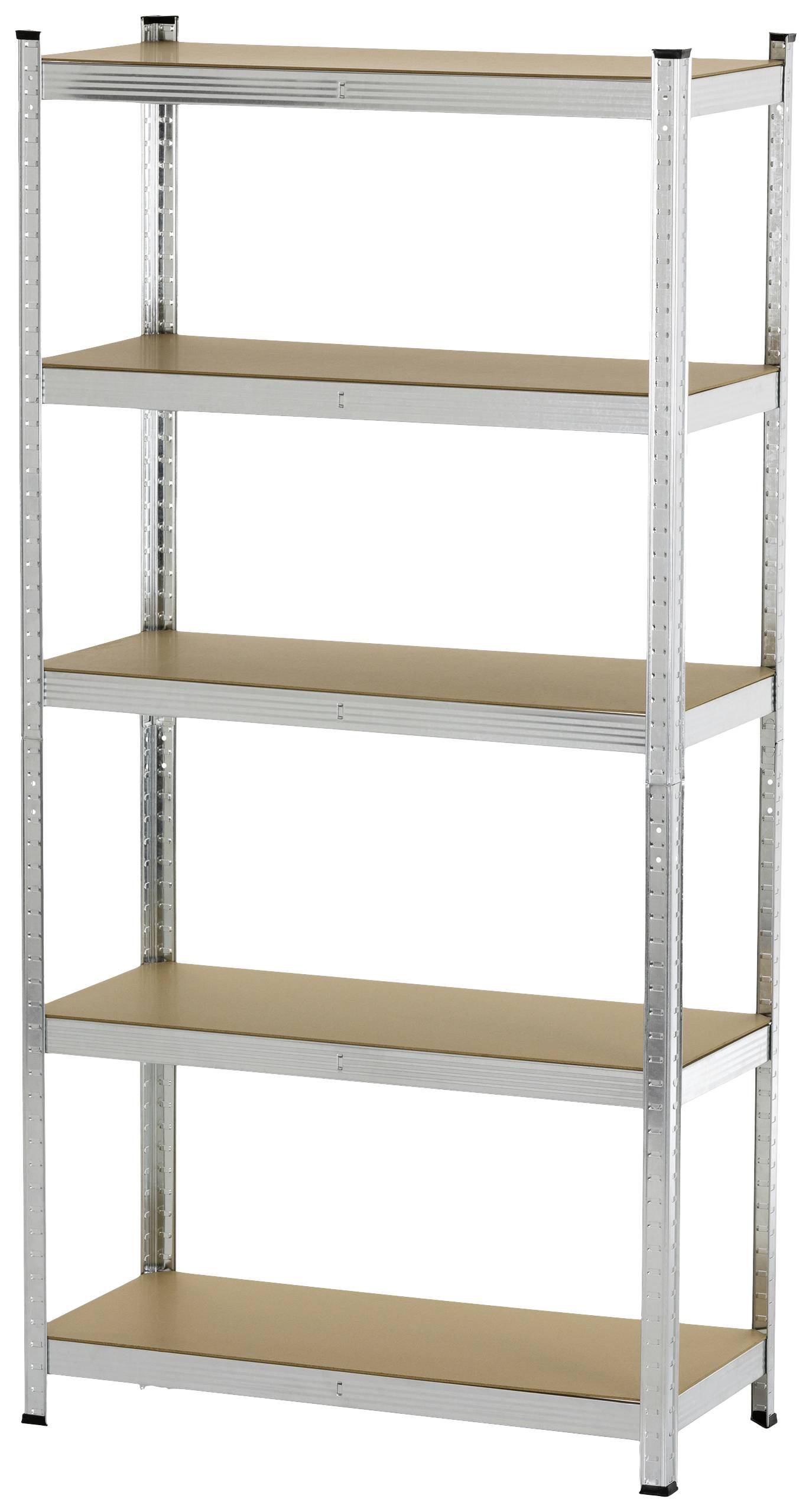 easymaxx 11768 Nagy teherbírású polc 175 kg (Sz x Ma x Mé) 900 x 1800 x 400 mm Fém, MDF lap Kemény farostlemezek