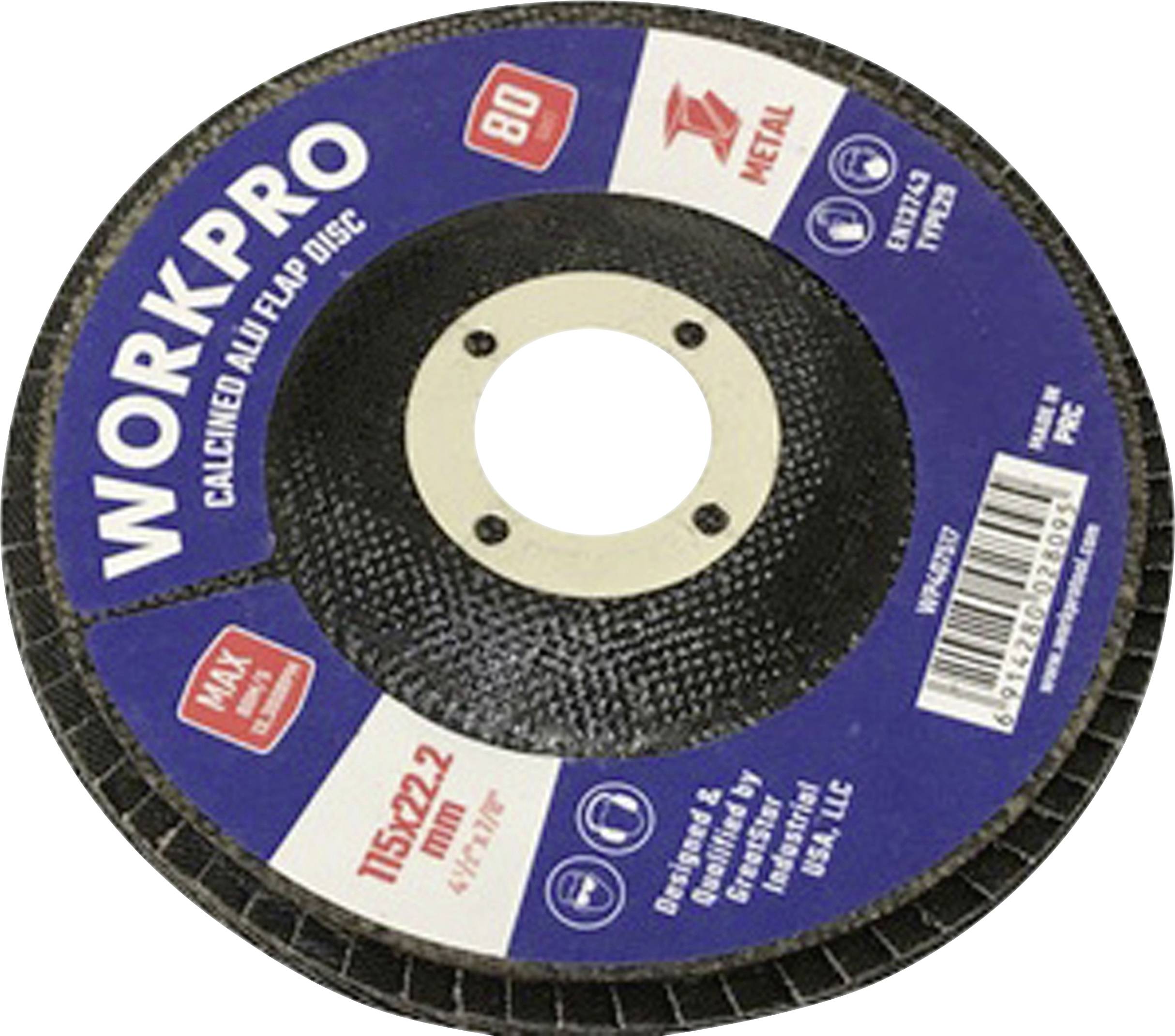 WorkPro WP407517 Legyezős csiszolókorong Ø 115 mm 10 db