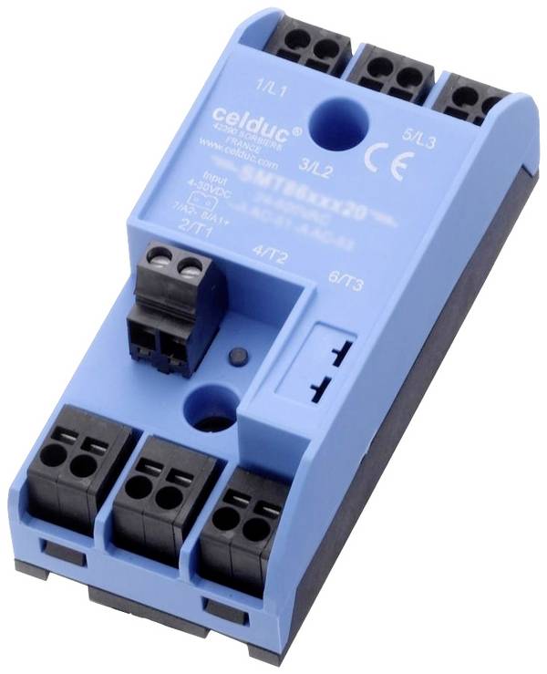 Celduc Félvezető relé SMT8620520 35 A Kapcsolási feszültség (max.): 520 V/AC Nullfeszültség kapcsoló 1 db