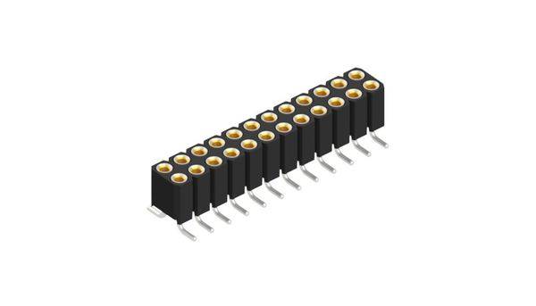 Fischer Elektronik Hüvelysor (precíziós) Sorok száma: 2 10027876 10 db-0
