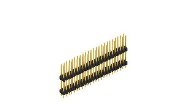 Fischer Elektronik Tűsor (standard) Sorok száma: 2  10051479 10 db