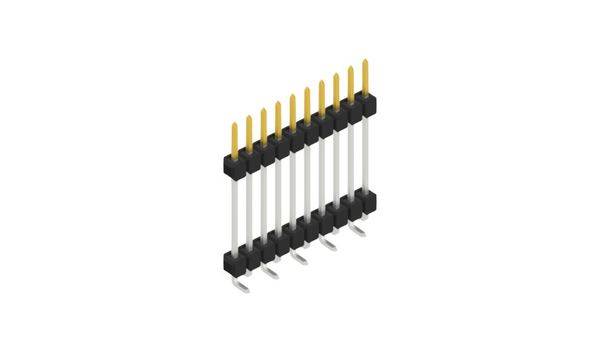 Fischer Elektronik Tűsor (standard) Sorok száma: 1  10051991 10 db
