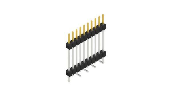 Fischer Elektronik Tűsor (standard) Sorok száma: 1  10051992 10 db