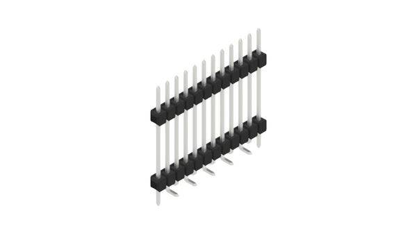 Fischer Elektronik Tűsor (standard) Sorok száma: 1  SL15SMD20712ZP 10 db