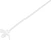 TRU COMPONENTS TC-13030668 TC-WM-100-2.5-N Kábelkötöző 100 mm 2.5 mm Natúr Pillangózárral, Vegyszerállóság 100 db