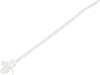 TRU COMPONENTS TC-13030672 TC-WM-110-2.5-N Kábelkötöző 110 mm 2.5 mm Natúr Pillangózárral, Vegyszerállóság 100 db