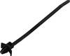 TRU COMPONENTS TC-13030704 TC-WM-130-4.8-UVB-B Kábelkötöző 130 mm 4.8 mm Fekete Pillangózárral, UV stabilizált, Vegyszerállóság 100 db
