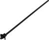 TRU COMPONENTS TC-13030708 TC-WM-200-4.8-UVB-B Kábelkötöző 200 mm 4.8 mm Fekete Pillangózárral, UV stabilizált, Vegyszerállóság 100 db