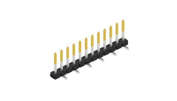 Fischer Elektronik Tűsor (standard) Sorok száma: 1 SLY7SMD06212S 10 db-0