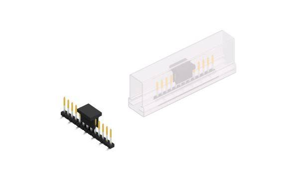 Fischer Elektronik Tűsor (standard) Sorok száma: 1  SLY7SMD06213SBSM 10 db