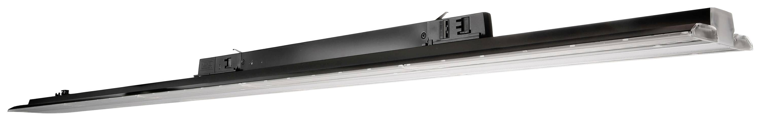 LED-es ezüst fénysáv egyszerű dizájnnal, vízszintesen elhelyezve. Alkalmas modern világítási megoldásokhoz.