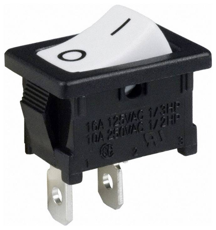C & K Switches DA102J11S215PQF Rocker Switch DA Series 120 V/AC 16 A 1 x BE/KI 1 db ömlesztett