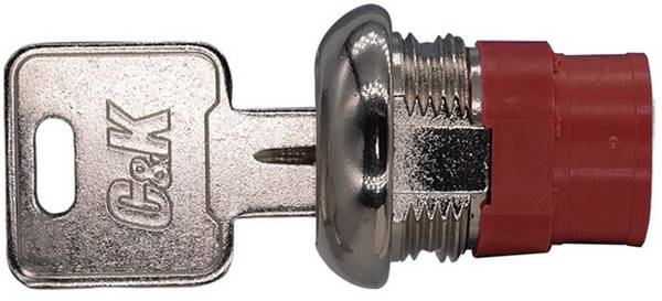 C & K Switches  Y1417U2C203NQ  Switch lock Y Series  Kulcsos kapcsoló  125 V/AC, 28 V/DC  4 A  2 x BE/BE/BE      1 db