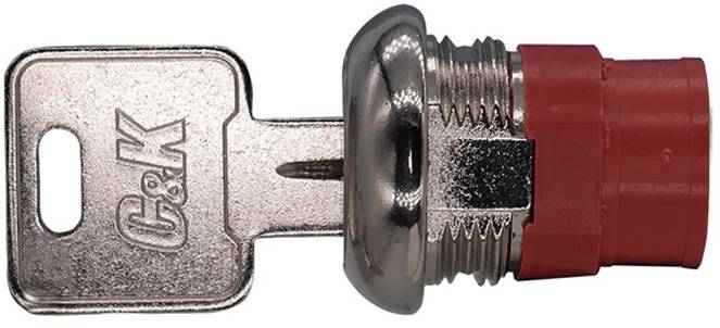 C & K Switches Y1417U2C203NQ Switch lock Y Series Kulcsos kapcsoló 125 V/AC, 28 V/DC 4 A 2 x BE/BE/BE 1 db-0
