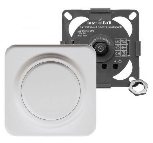 interBär 8149-008.01 Bútorba építhető dimmer  Fehér