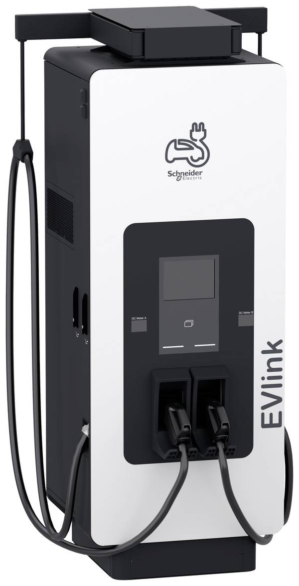 Schneider Electric  Töltőállomás 2. típus 4. üzemmód 300 A Csatlakozók száma 2 x 180 kW
